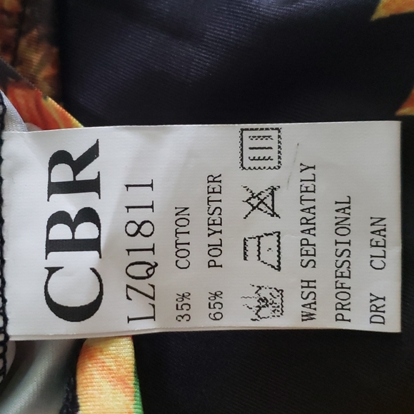 CBR, Sunflower Slit Sleeveless Slit Dress, Size S. NEW - Picture 6 of 7